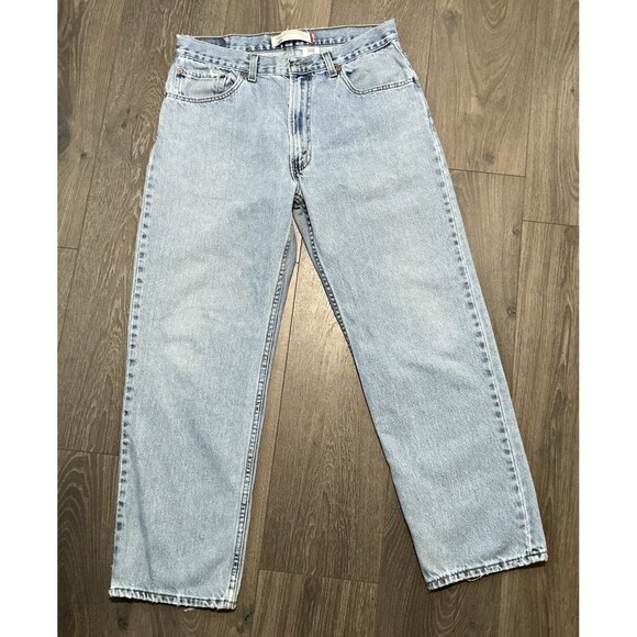 Levis 550 Jeans Mens 34x30 Blue Denim Stonewash Relaxed Fit Distressed R Tab Y2K - Picture 3 of 7